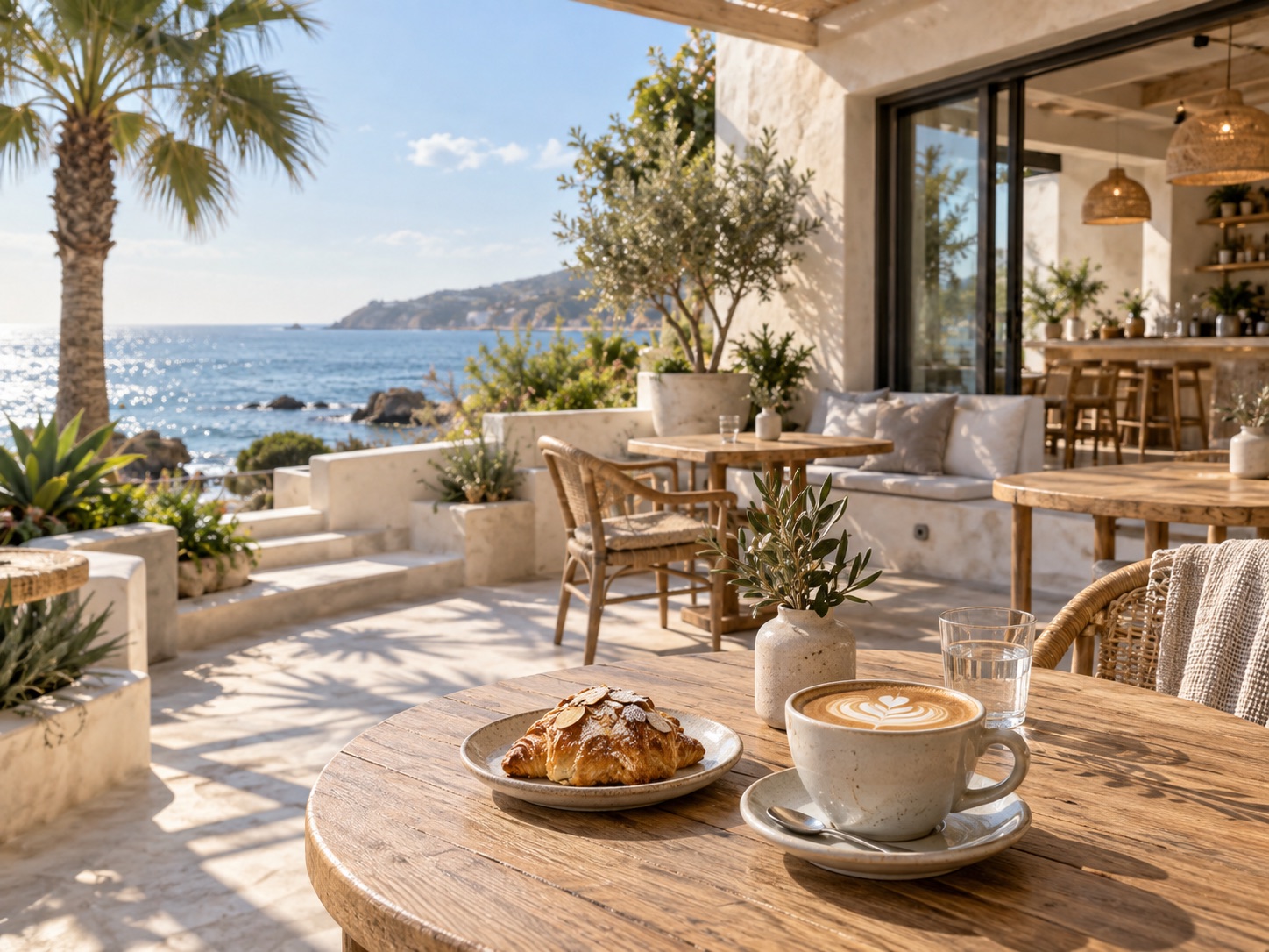 Ambiente de Café Marea, una demo conceptual de hospitalidad